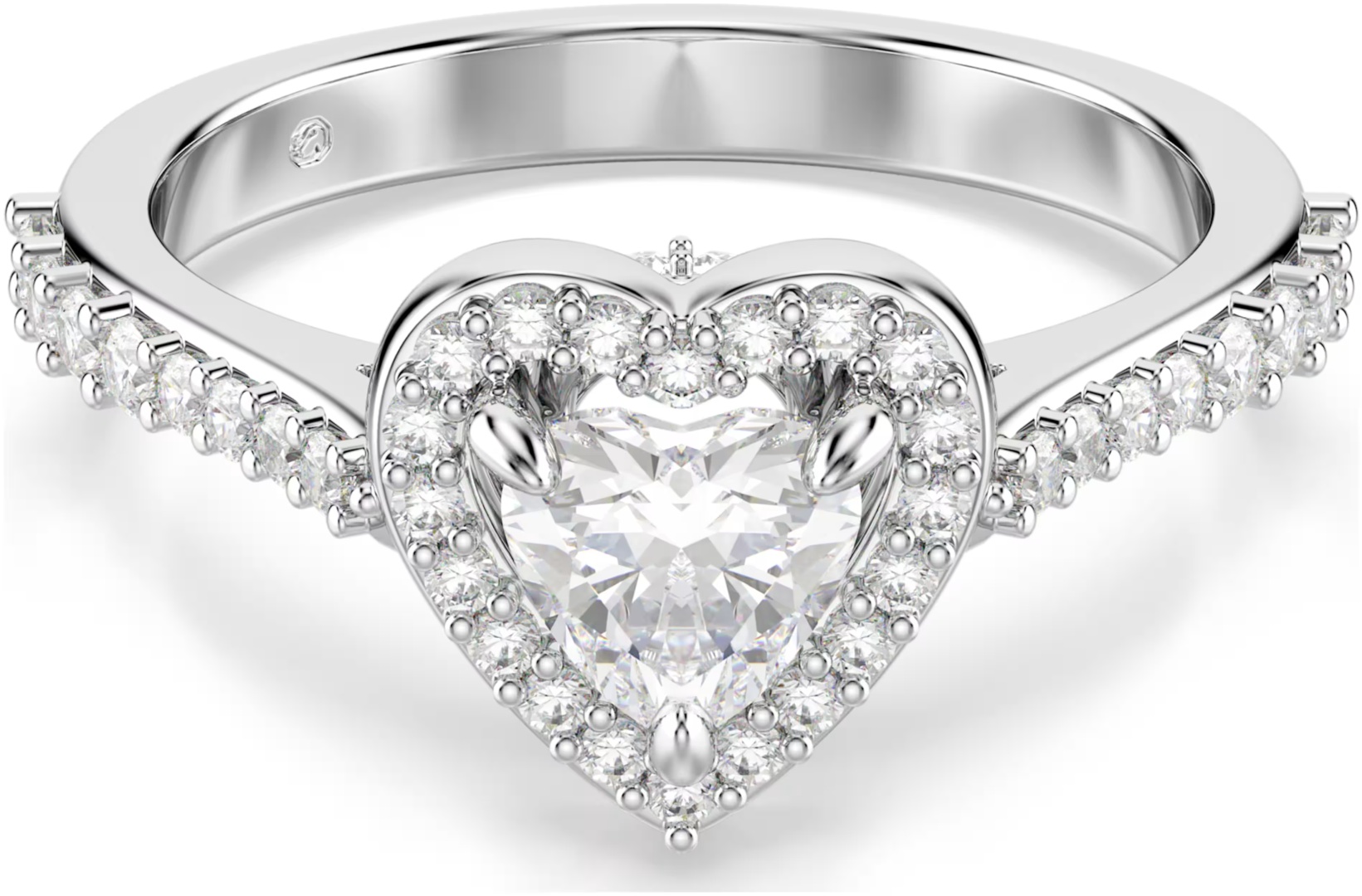 Кольцо Swarovski 5744045 размер 18 бижутерный сплав, кристаллы Swarovski, серебристый