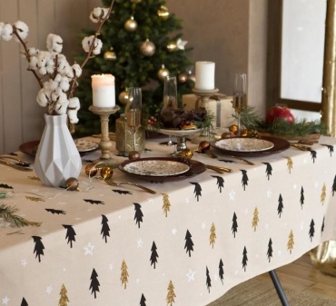 Скатерть SIMA-LAND HOME Christmas mood Athleticfuel_4980242 180x146 см, хлопок, 1 шт