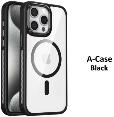 Чехол A-case для Apple iPhone 15 Pro Max черный