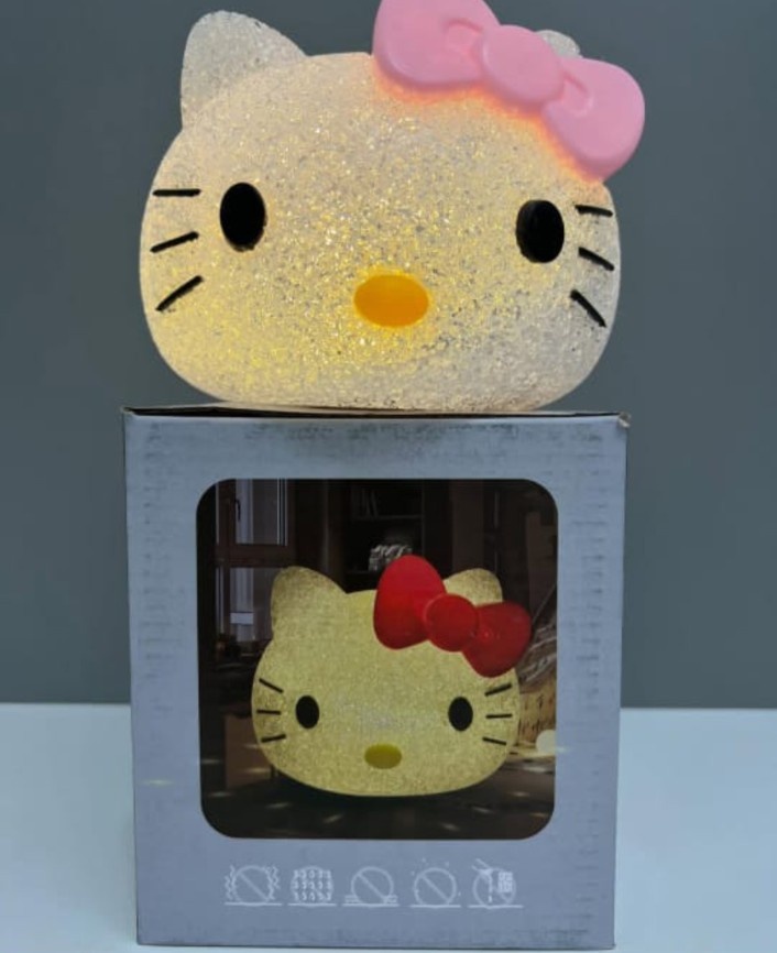 Декоративный светильник настольный Декоративный детский ночник Hello Kitty , теплый белый