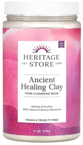 Маска для лица Heritage Store глиняная Ancient Healing Clay, маска для очищения пор, 879 г 879 г