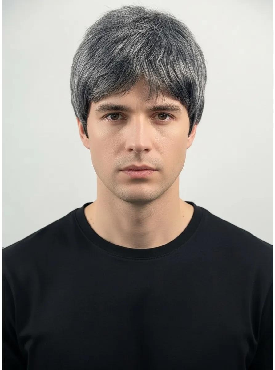 Парик серый мужской
