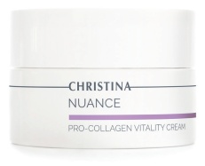 Christina крем Возрождающий крем с коллагеном Christina Nuance Pro Collagen Vitality Cream для лица, для области вокруг глаз, для зоны декольте 50 мл