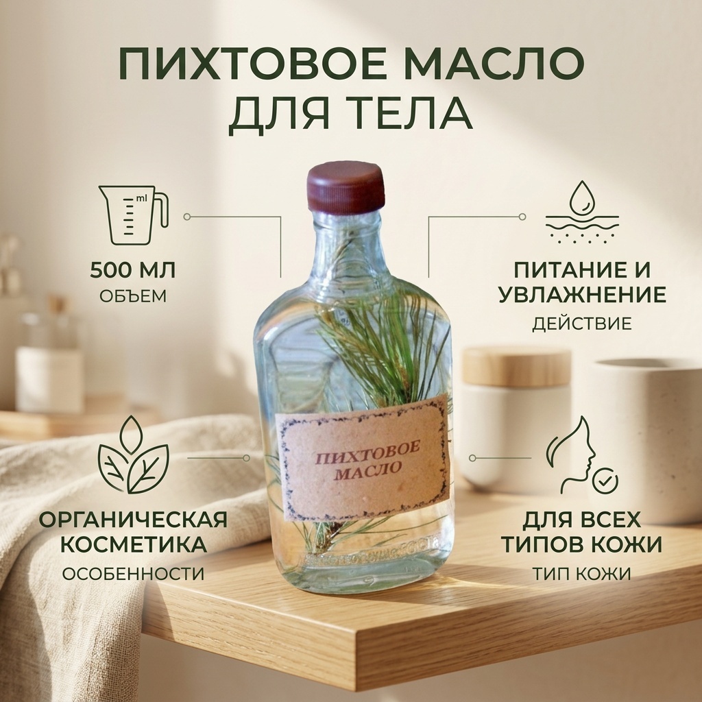 Пихтовое масло для тела 500 мл
