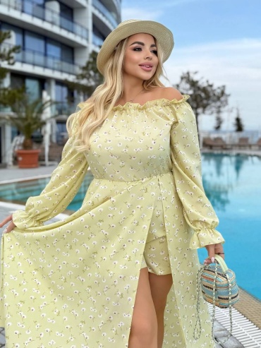 Повседневное платье WoW Fashion желтый