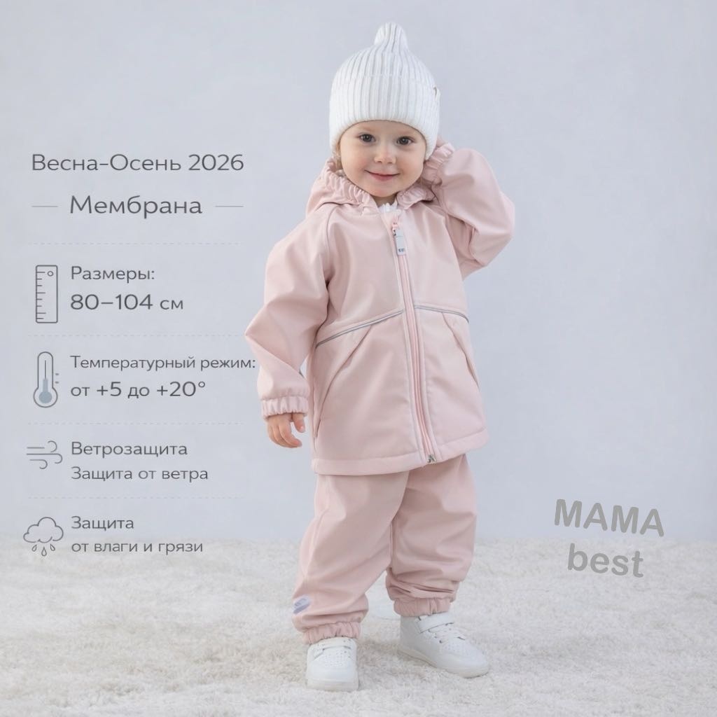 Комплект с брюками Kidi светло-розовый