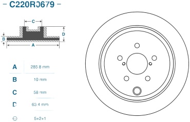 Диски CWORKS задние C220R0679