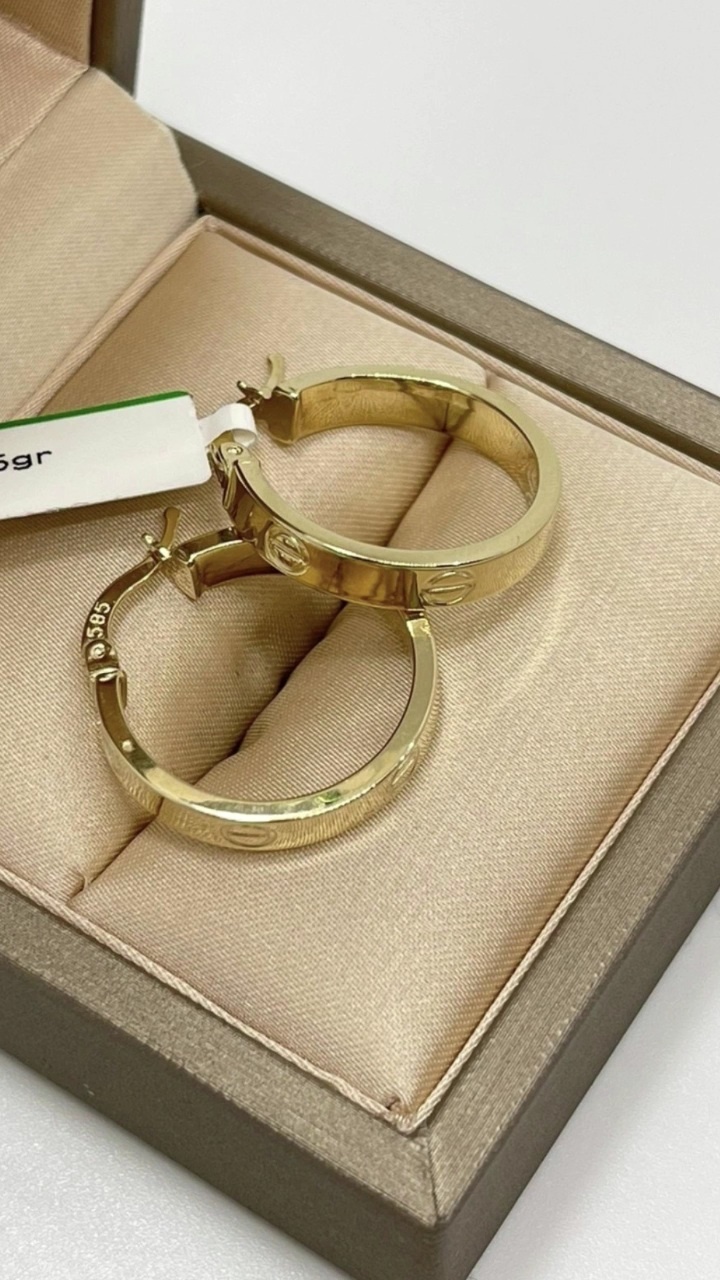 Серьги BRILLER 09866468BBRR вес 2.16 г золото, без вставок