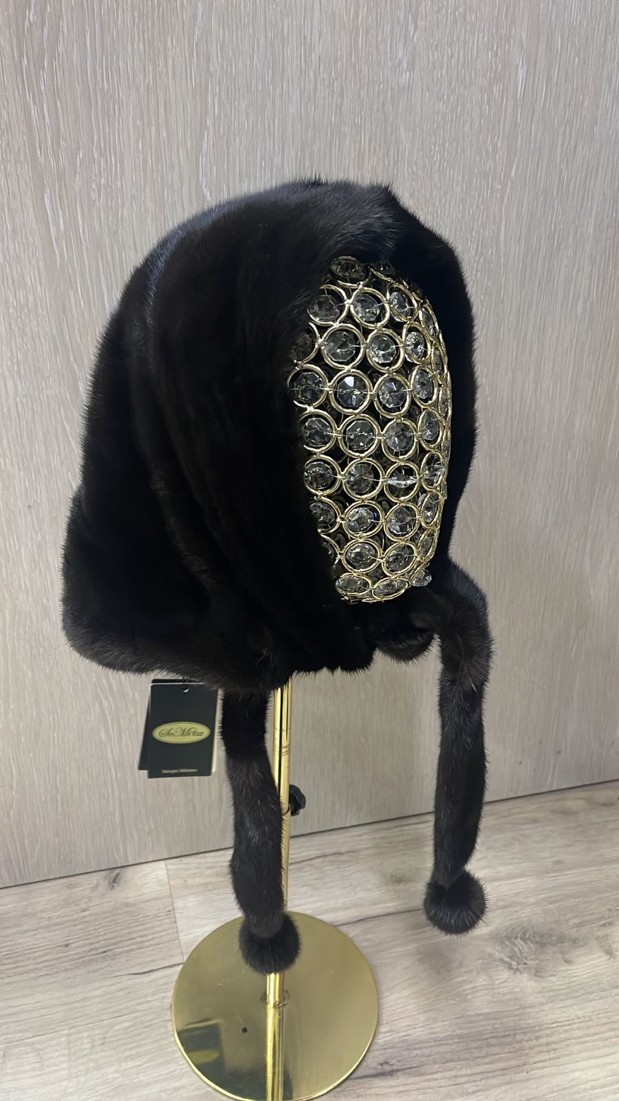 Косынка SemiFur размер универсальный, коричневый
