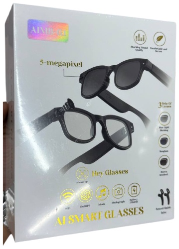 Смарт-очки AI SMART GLASSES черный