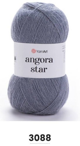 Моток YarnArt Шерсть 20% Ангора стар Angora star 3088 мышиный 500 м 100 г