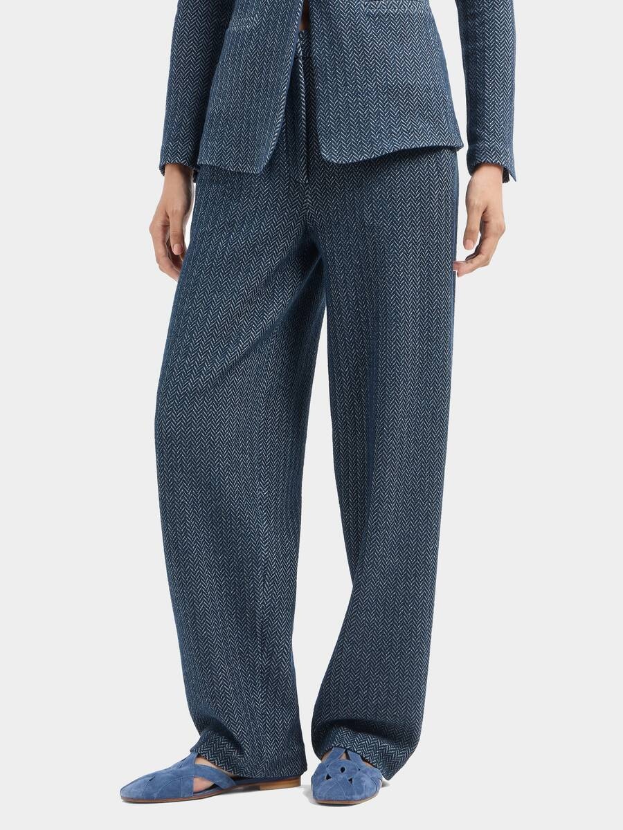 Классические брюки Emporio Armani темно-синий