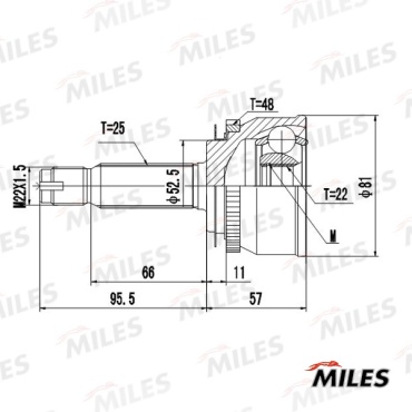 MILES шрус наружный GA20705