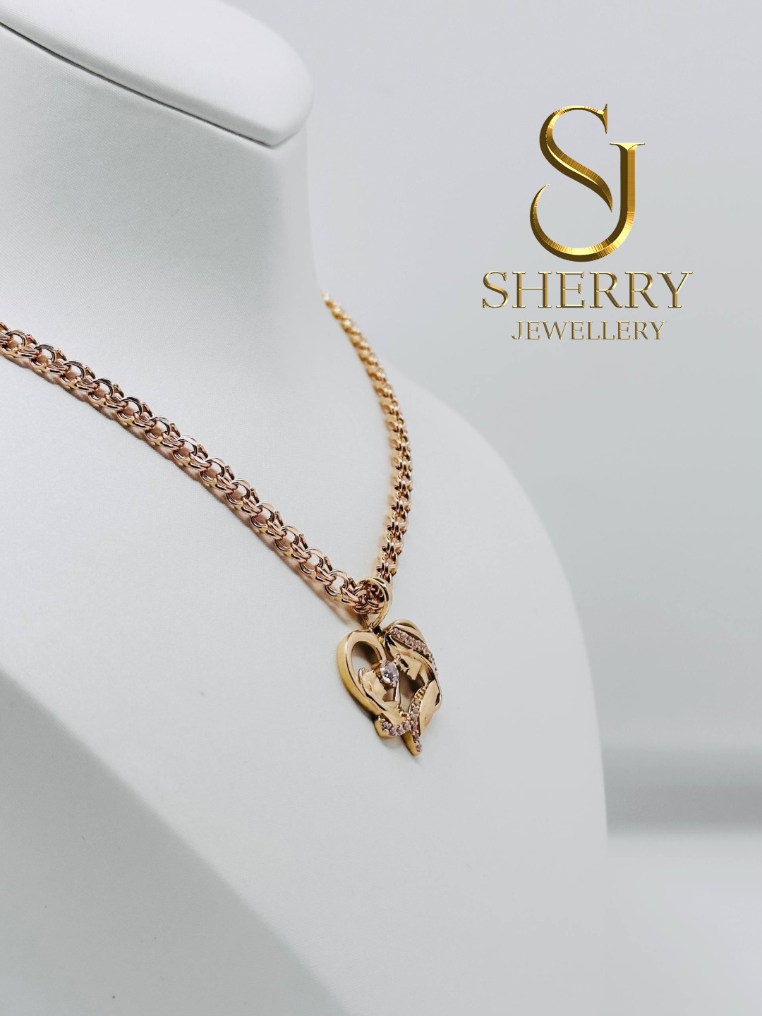 Колье SHERRY 632204 длина 55 см вес 6.03 г золото, фианит