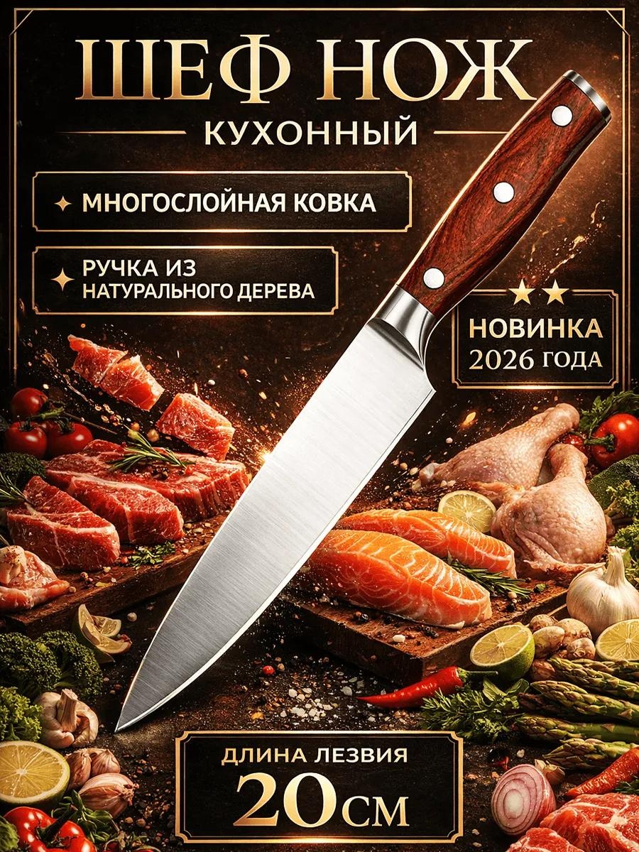 Набор ножей , лезвие: сталь 1 шт
