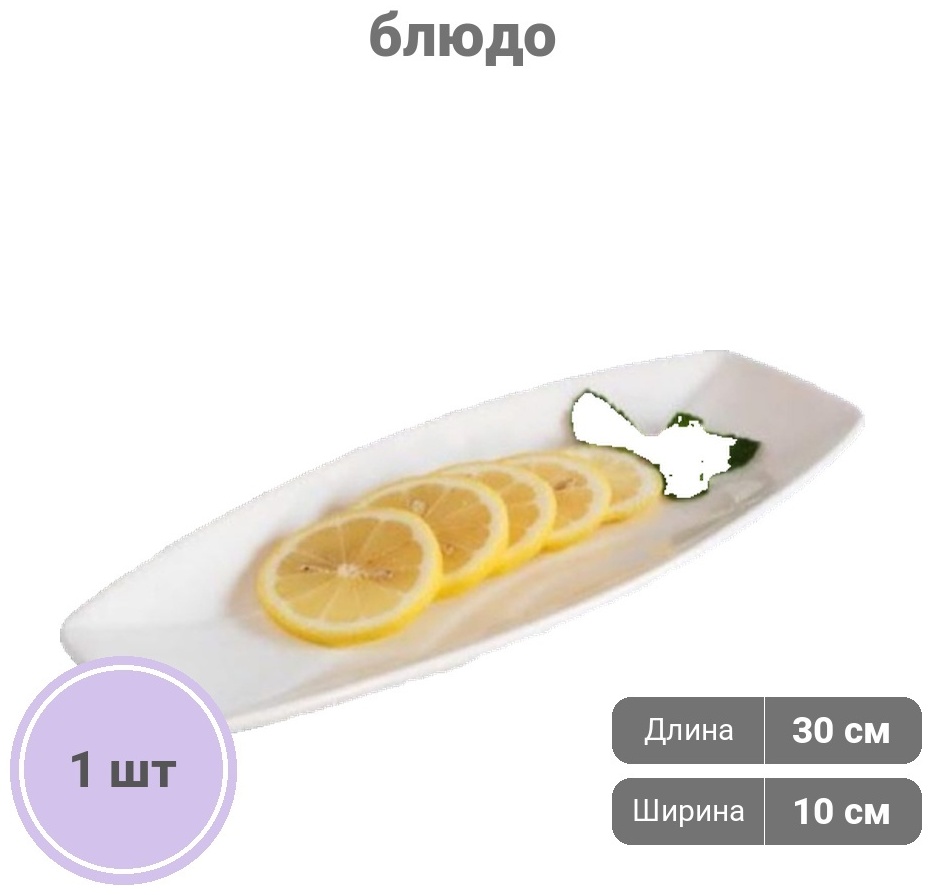 Блюдо Magistro 4578658 30х10 см, керамика, 1 шт