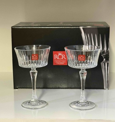 RCR Cristalleria Italiana креманка 20106 круглая 6 шт, хрусталь