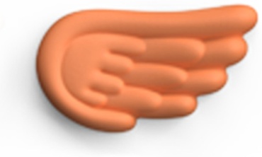 Wing mini orange оранжевый