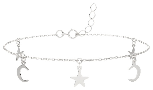Lucente Silver ZO-0650115_18 длина 18 см, вес 2.07 г серебро, плетение фантазийное