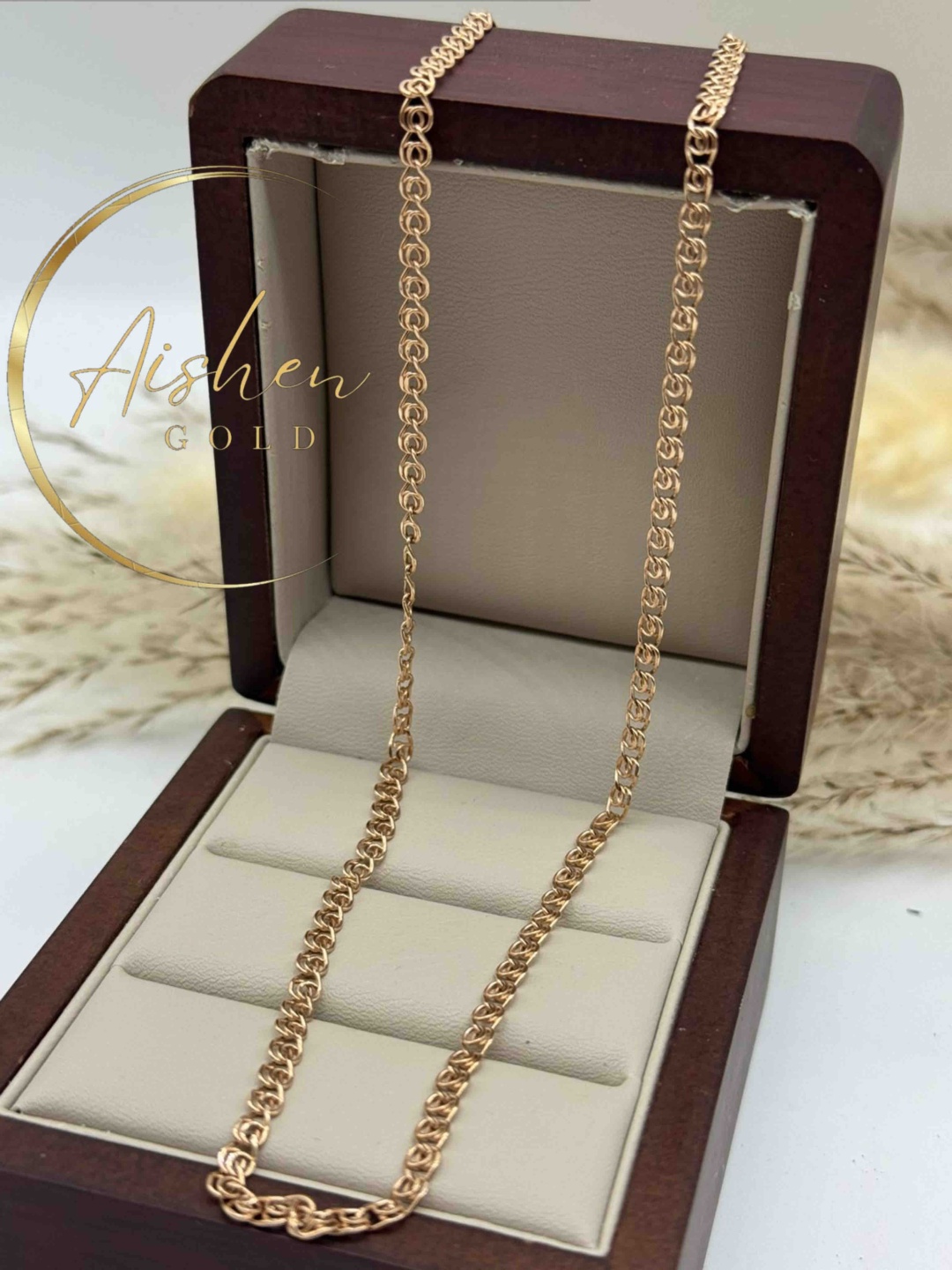 Aishen Gold AG/55252 длина 55 см, вес 2.52 г золото, плетение лав