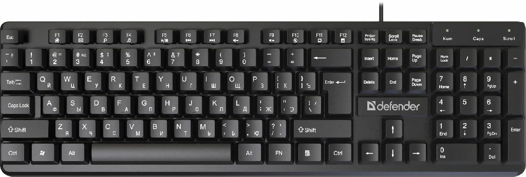 Клавиатура Defender Elemental HB-239 черный