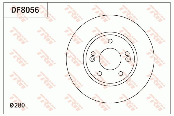 Диски TRW передние DF8056