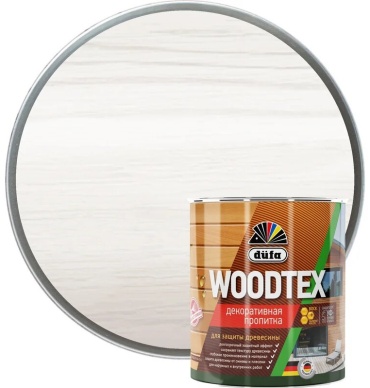 Dufa пропитка WOOD TEX белый, 3 л