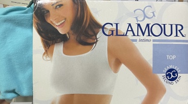 Кроп-топ GLAMOUR голубой