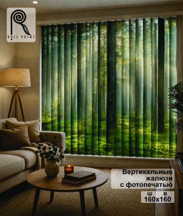 Жалюзи вертикальные Roll Print 160x160 см PHJAL, ткань