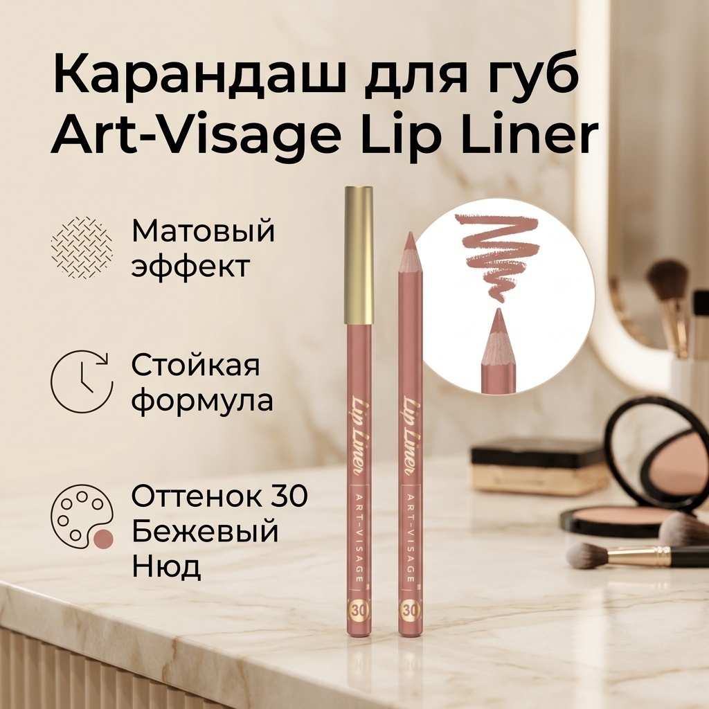 Art-Visage Lip Liner карандаш 30 Бежевый Нюд