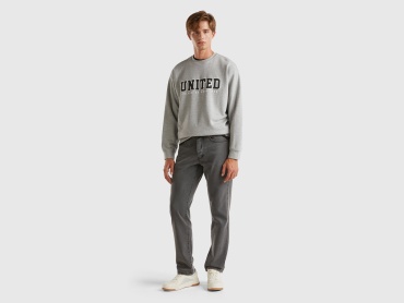 Джинсы прямые UNITED COLORS OF BENETTON серый