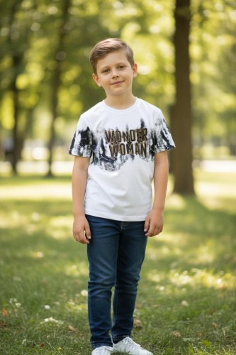 Футболка FASHION черный, белый