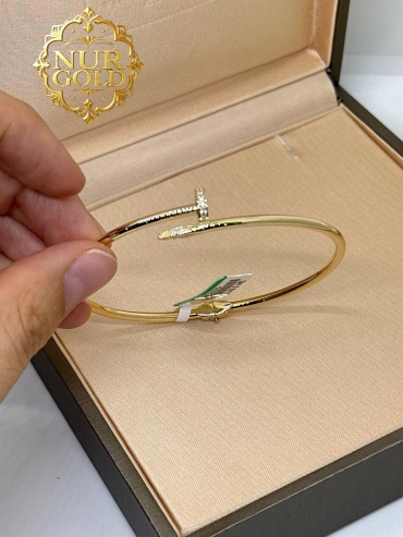 Sabina Gold NUR-BR-007 длина 18 см, вес 5.18 г золото, плетение обод