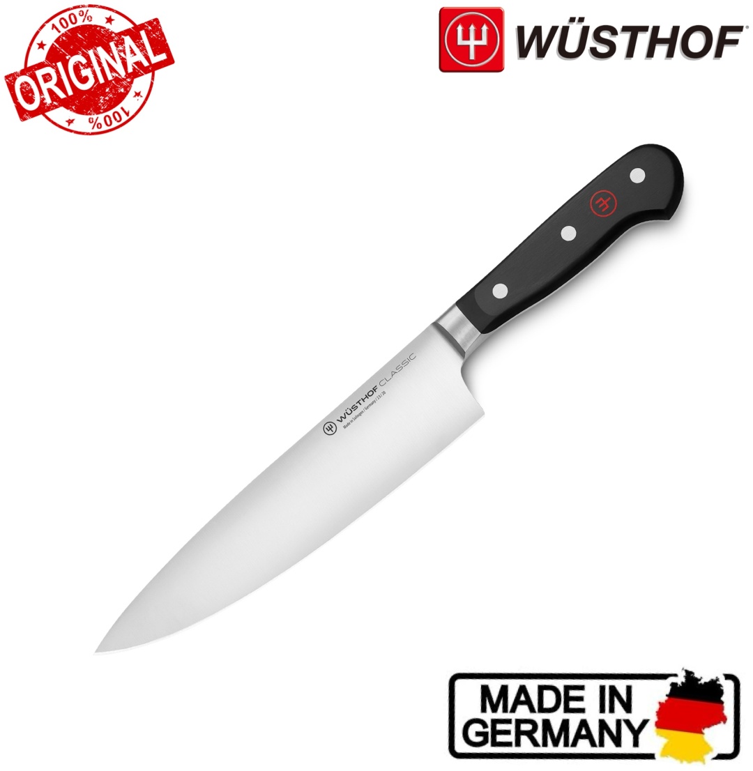 Поварской WUSTHOF Classic Chef's Demi Bolster, лезвие: углеродистая сталь 1 шт