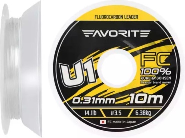 Favorite флюорокарбоновая леска 1693.11.82 0.31 мм прозрачный