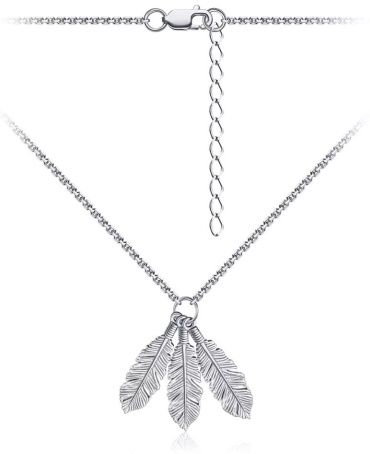 Колье Lucente Silver EV-01403ZR-3ПЕРА_38 длина 38 см вес 4.4 г серебро, без вставок