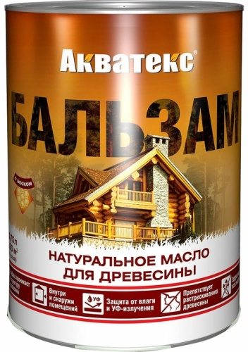 АКВАТЕКС масло Бальзам натуральное масло для древесины 0.75 л, тон эбеновое дерево
