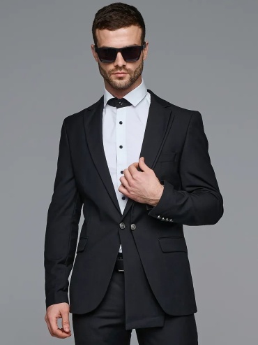Пиджак однобортный VipDressCode черный