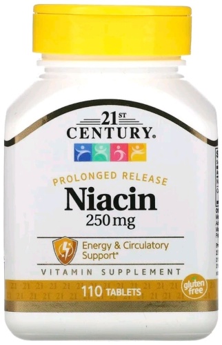 21st Century Niacin 250 мг №110