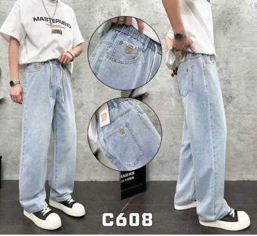 Джинсы свободного кроя My Style светло-голубой