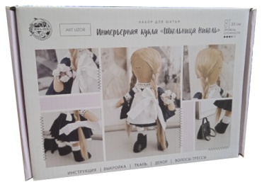 Интерьерная кукла Школьница Николь набор для шитья