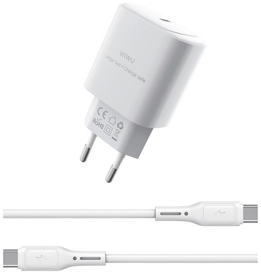 WIWU G008 WIWU PD/TYPE-C USB Type-C 30 Вт белый