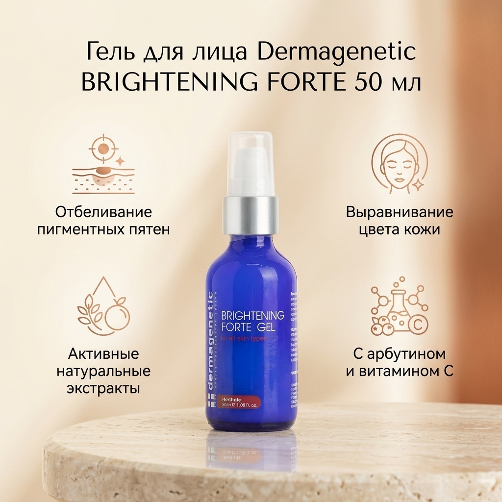 Dermagenetic гель BRIGHTENING FORTE GEL для лица 50 мл