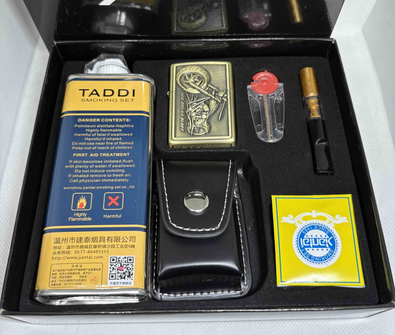 Taddi бензиновая зажигалка Harley luxury, металлический сплав