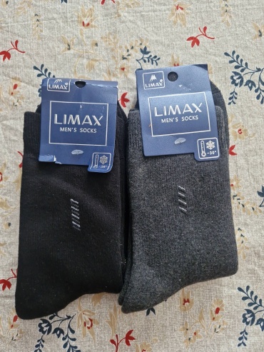 Носки LIMAX 2 пары черный, серый 41-43