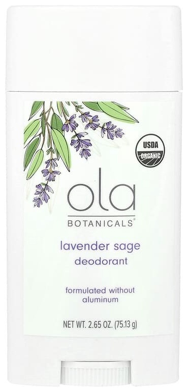Dr. Mercola Ola Botanicals, дезодорант с лавандой и шалфеем, 75,13 г дезодорант для женщин 75 г