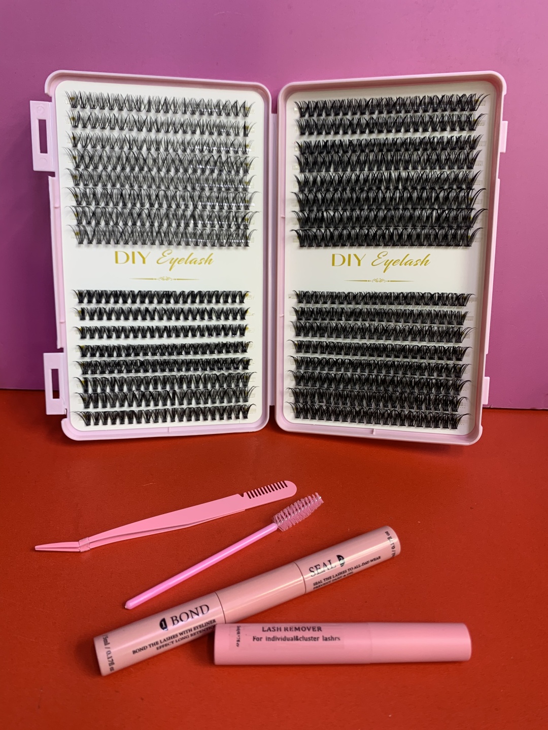 Diy Eyelashes пучковые C, C+, D, L 0.07 мм черный mix 8-16 мм