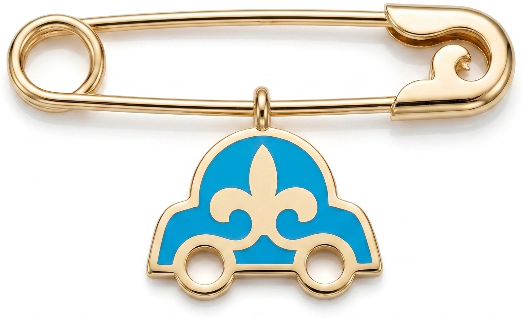 Булавка Kazyna Gold PIN020073 вес 1.44 г золото, эмаль