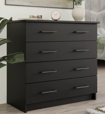 Комод ТТ 101, 75x39x72 см, черный