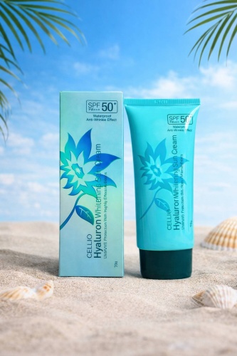 CELLIO крем Hyaluron Whitening Sun Cream для лица 70 мл